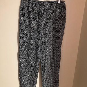 J crew silk joggers